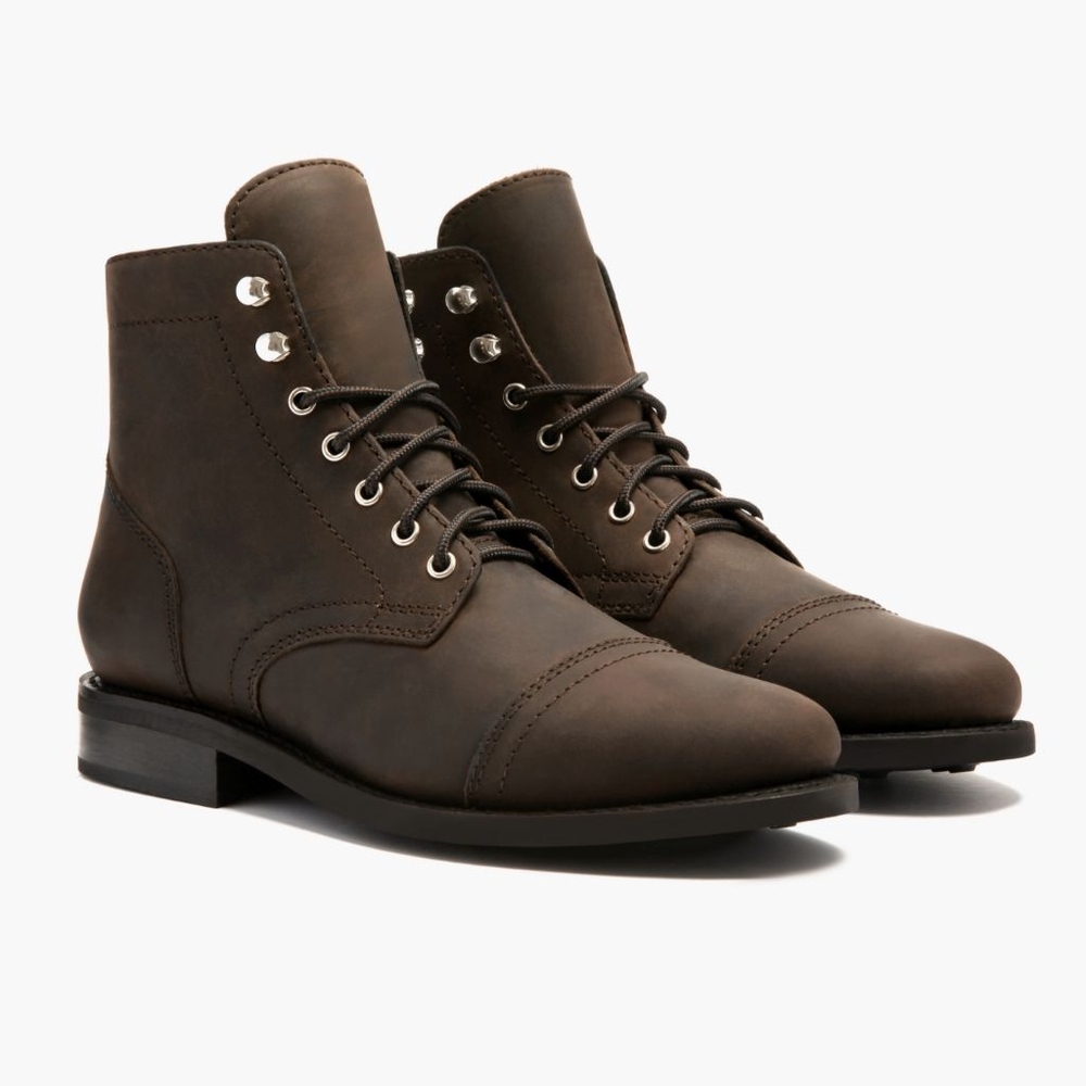 Brown Leather Boots, Thursday Boot Co. Size 8.5
